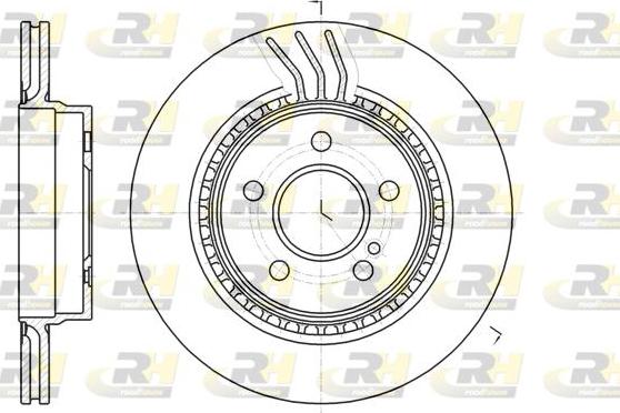 Roadhouse 61071.10 - Тормозной диск avtokuzovplus.com.ua