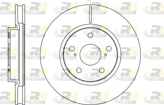 Roadhouse 61076.10 - Гальмівний диск autocars.com.ua