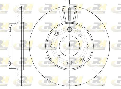 Roadhouse 6108.10 - Гальмівний диск autocars.com.ua