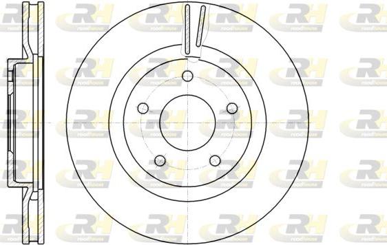 Roadhouse 61087.10 - Тормозной диск avtokuzovplus.com.ua