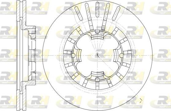 Roadhouse 61108.10 - Тормозной диск avtokuzovplus.com.ua