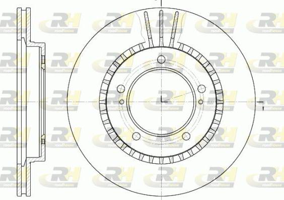 Roadhouse 61125.10 - Гальмівний диск autocars.com.ua