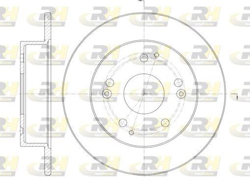 Roadhouse 61147.00 - Тормозной диск avtokuzovplus.com.ua