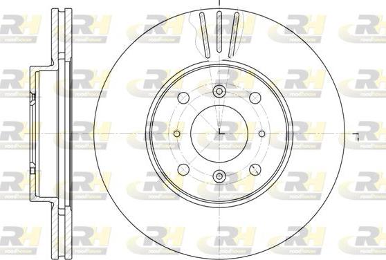 Roadhouse 61153.10 - Гальмівний диск autocars.com.ua