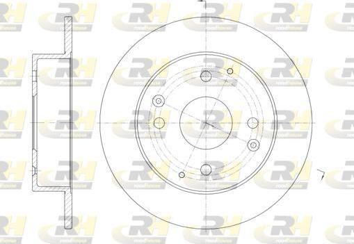 Roadhouse 61156.00 - Тормозной диск avtokuzovplus.com.ua