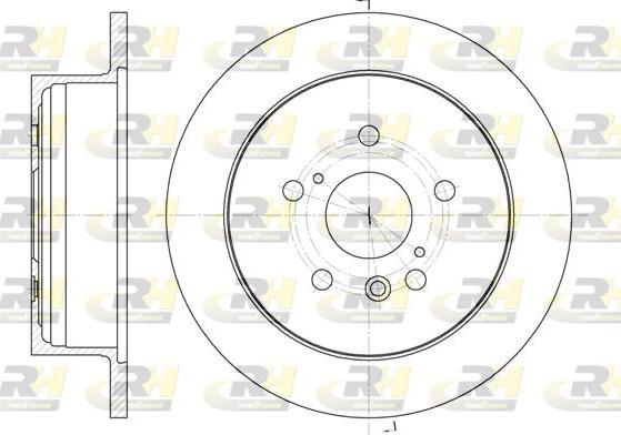 Roadhouse 61158.00 - Гальмівний диск autocars.com.ua