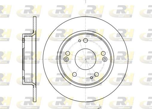 Roadhouse 61175.00 - Гальмівний диск autocars.com.ua