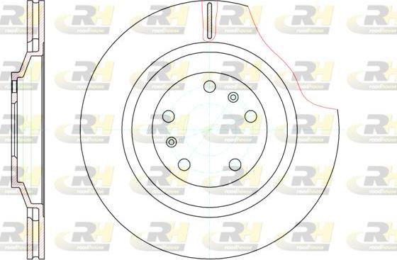 Roadhouse 61206.10 - Гальмівний диск autocars.com.ua