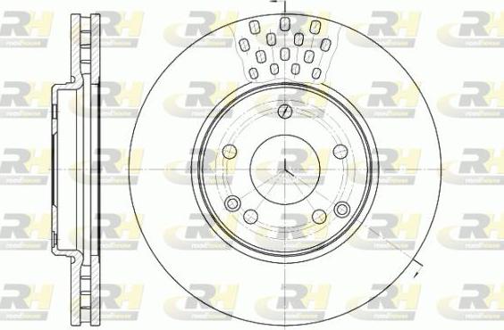 Roadhouse 61225.10 - Гальмівний диск autocars.com.ua