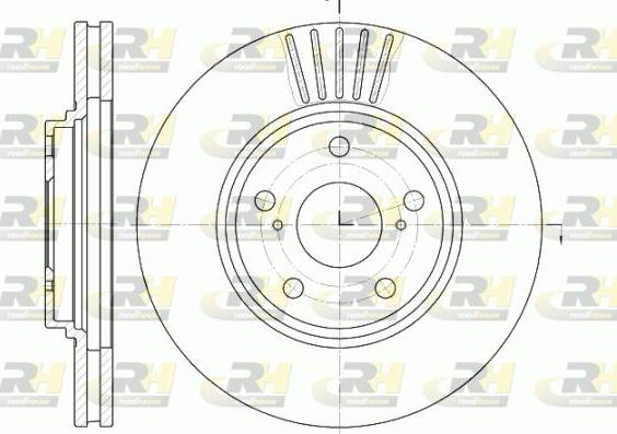 Roadhouse 61228.10 - Гальмівний диск autocars.com.ua