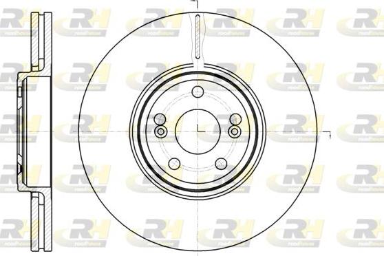 Roadhouse 61234.10 - Гальмівний диск autocars.com.ua