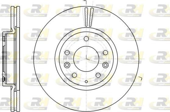 Roadhouse 61235.10 - Гальмівний диск autocars.com.ua