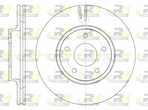 Roadhouse 61243.10 - Гальмівний диск autocars.com.ua