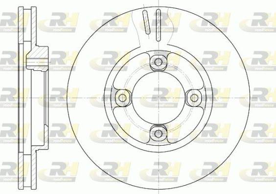 Roadhouse 61248.10 - Гальмівний диск autocars.com.ua