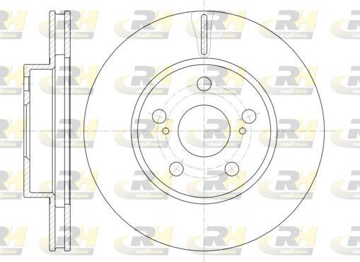 Roadhouse 61250.10 - Гальмівний диск autocars.com.ua