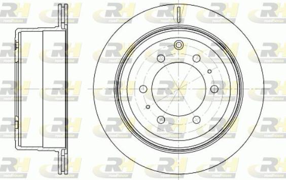 Roadhouse 61256.10 - Гальмівний диск autocars.com.ua