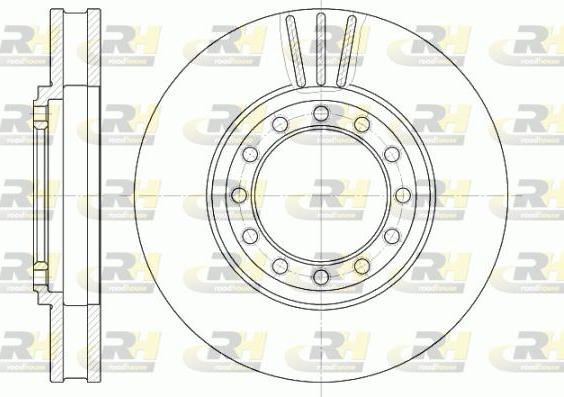 Roadhouse 61261.10 - Тормозной диск avtokuzovplus.com.ua