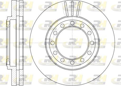 Roadhouse 61262.10 - Гальмівний диск autocars.com.ua