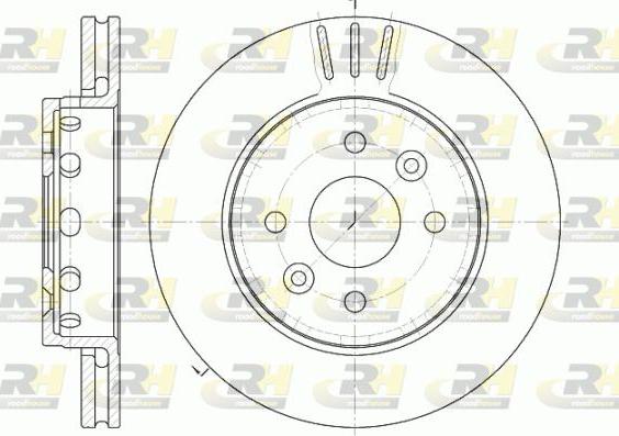 Roadhouse 61272.10 - Гальмівний диск autocars.com.ua