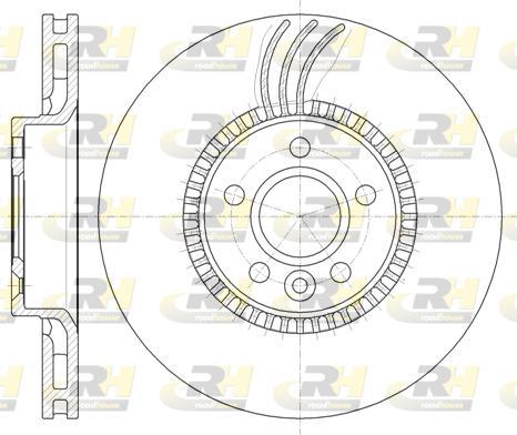 Roadhouse 61280.10 - Гальмівний диск autocars.com.ua