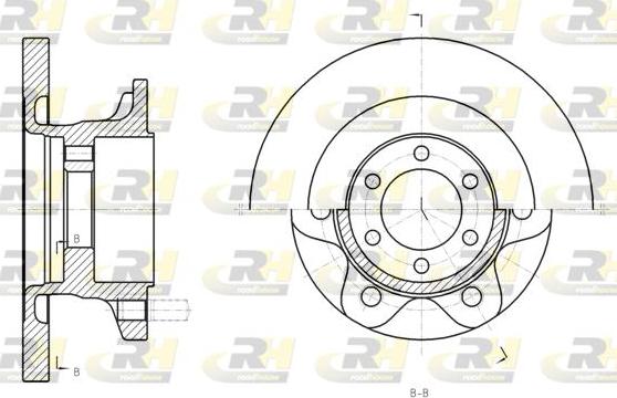 Roadhouse 61308.00 - Гальмівний диск autocars.com.ua