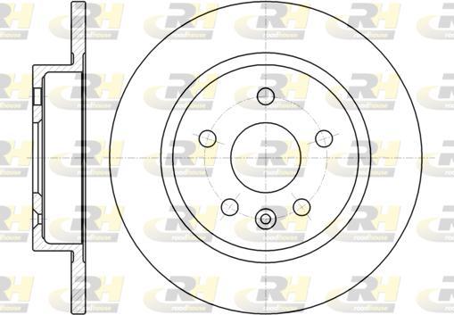 Roadhouse 61316.00 - Гальмівний диск autocars.com.ua