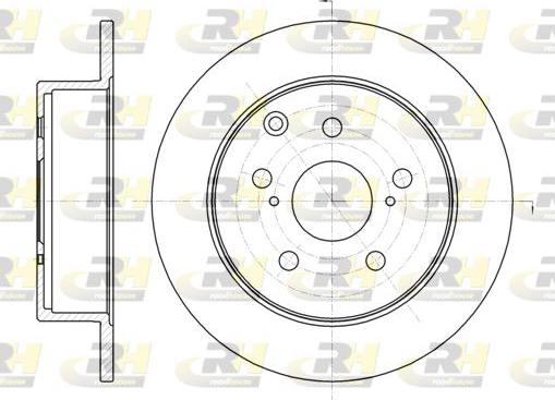 Roadhouse 61324.00 - Гальмівний диск autocars.com.ua