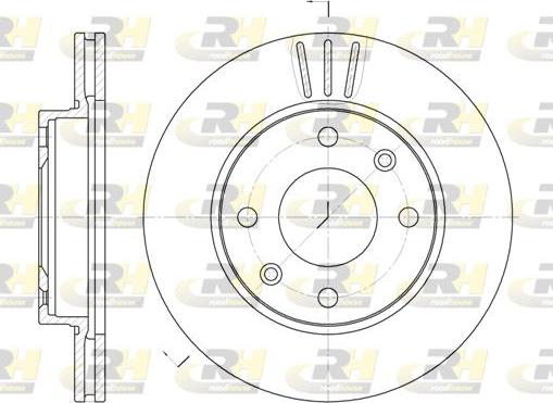 Roadhouse 6133.10 - Гальмівний диск autocars.com.ua