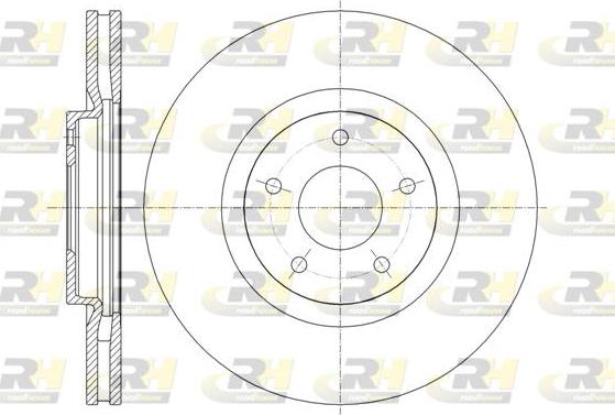 Roadhouse 61349.10 - Гальмівний диск autocars.com.ua