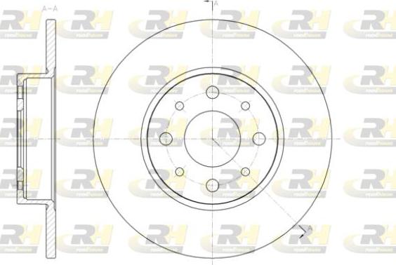 Roadhouse 61390.00 - Гальмівний диск autocars.com.ua