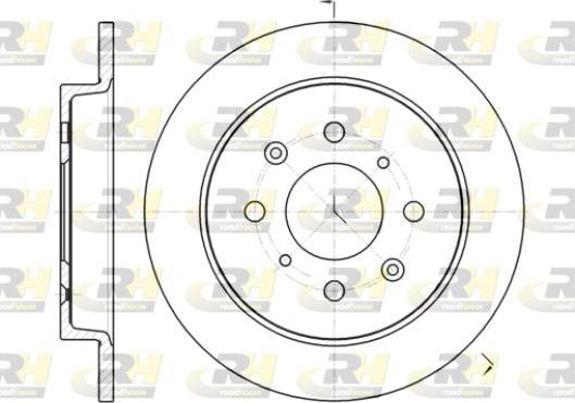 Roadhouse 61395.00 - Гальмівний диск autocars.com.ua