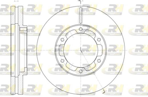 Roadhouse 61409.10 - Гальмівний диск autocars.com.ua