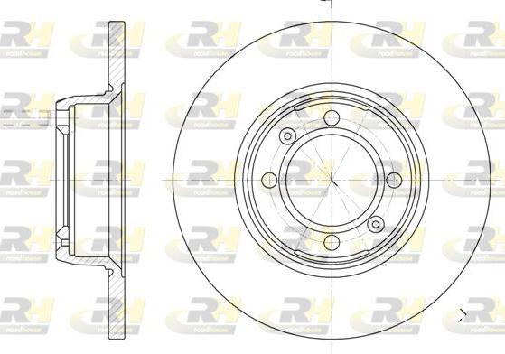 Roadhouse 6142.00 - Гальмівний диск autocars.com.ua