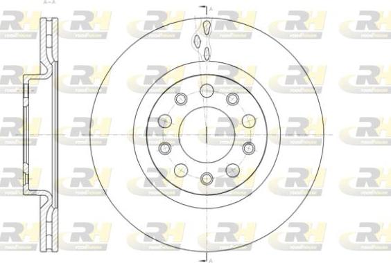 Roadhouse 61428.10 - Гальмівний диск autocars.com.ua