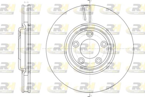 Roadhouse 61431.10 - Гальмівний диск autocars.com.ua