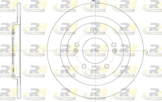 Roadhouse 61438.00 - Тормозной диск avtokuzovplus.com.ua