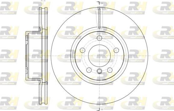 Roadhouse 61454.10 - Гальмівний диск autocars.com.ua