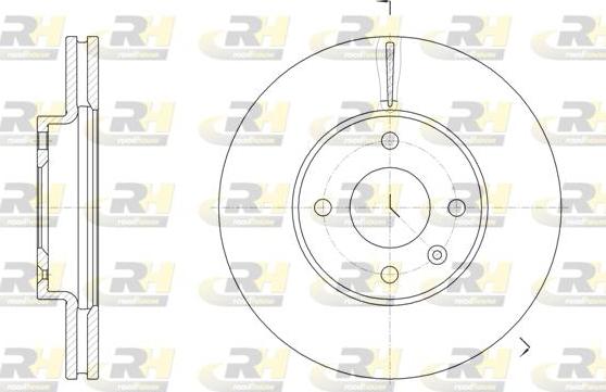 Roadhouse 61456.10 - Гальмівний диск autocars.com.ua