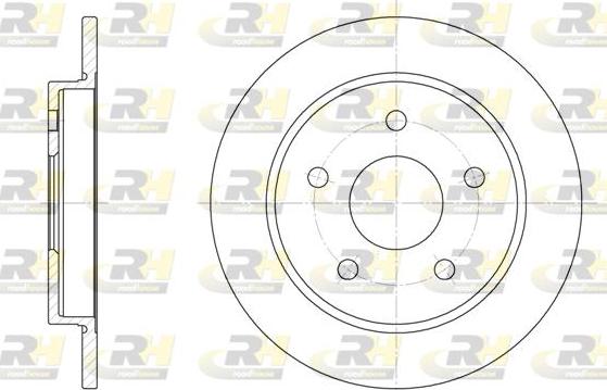 Roadhouse 6147.00 - Гальмівний диск autocars.com.ua