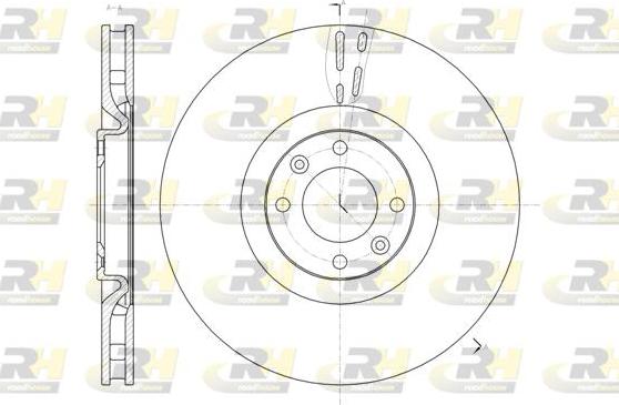 Roadhouse 61470.10 - Гальмівний диск autocars.com.ua