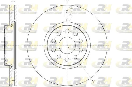 Roadhouse 61479.10 - Гальмівний диск autocars.com.ua