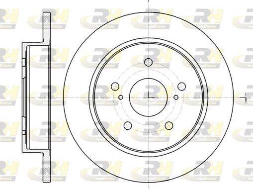 Roadhouse 61480.00 - Гальмівний диск autocars.com.ua