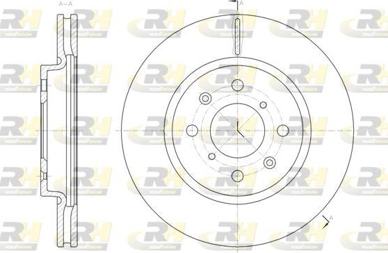 Roadhouse 61481.10 - Гальмівний диск autocars.com.ua