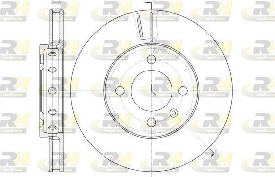 Roadhouse 61484.10 - Тормозной диск avtokuzovplus.com.ua