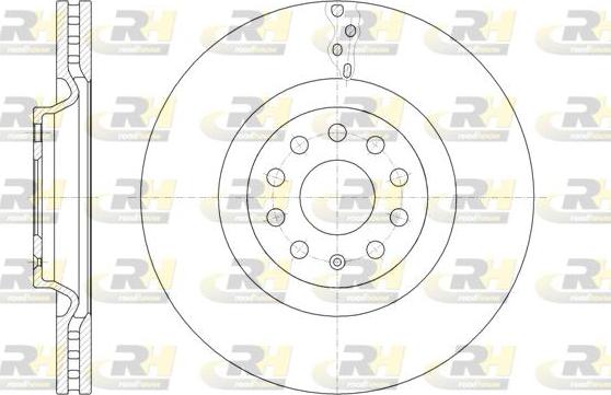 Roadhouse 61485.10 - Гальмівний диск autocars.com.ua