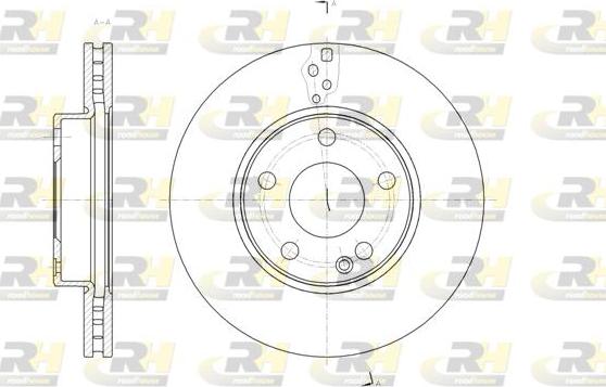 Roadhouse 61521.10 - Гальмівний диск autocars.com.ua