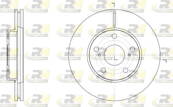 Roadhouse 61539.10 - Гальмівний диск autocars.com.ua