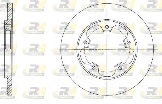 Roadhouse 61567.00 - Гальмівний диск autocars.com.ua