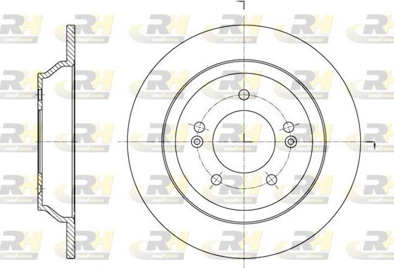 Roadhouse 61572.00 - Гальмівний диск autocars.com.ua