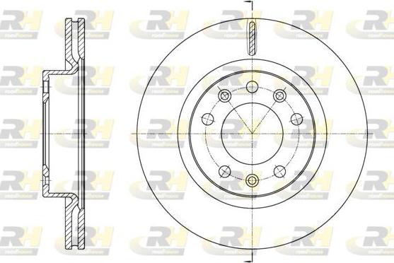 Roadhouse 61584.10 - Гальмівний диск autocars.com.ua